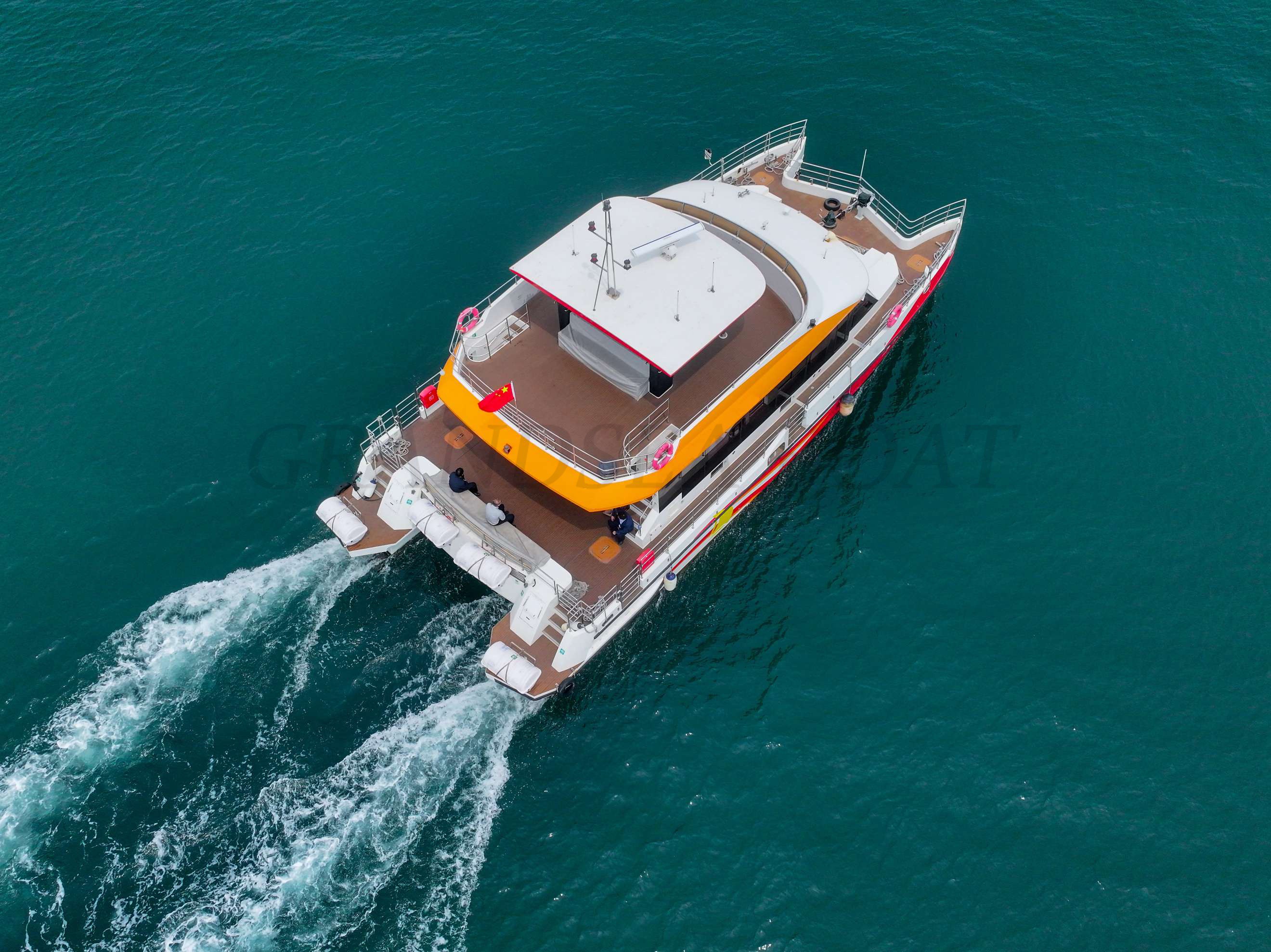 Grandsea 21m Aluminum Tour Boat 120seats Passenger Boat Sightseeing Ferry for sale