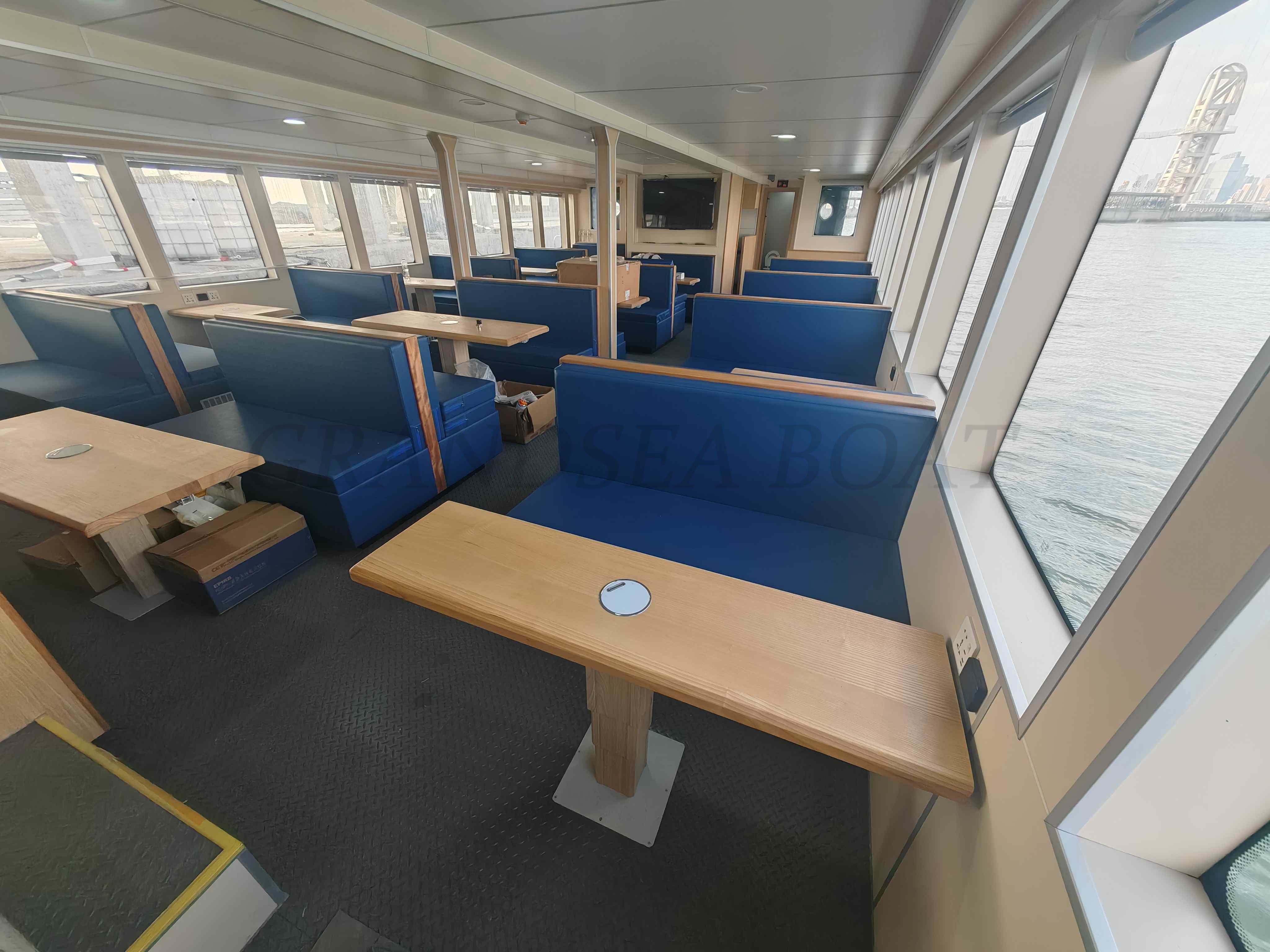 Grandsea 21m Aluminum Tour Boat 120seats Passenger Boat Sightseeing Ferry for sale