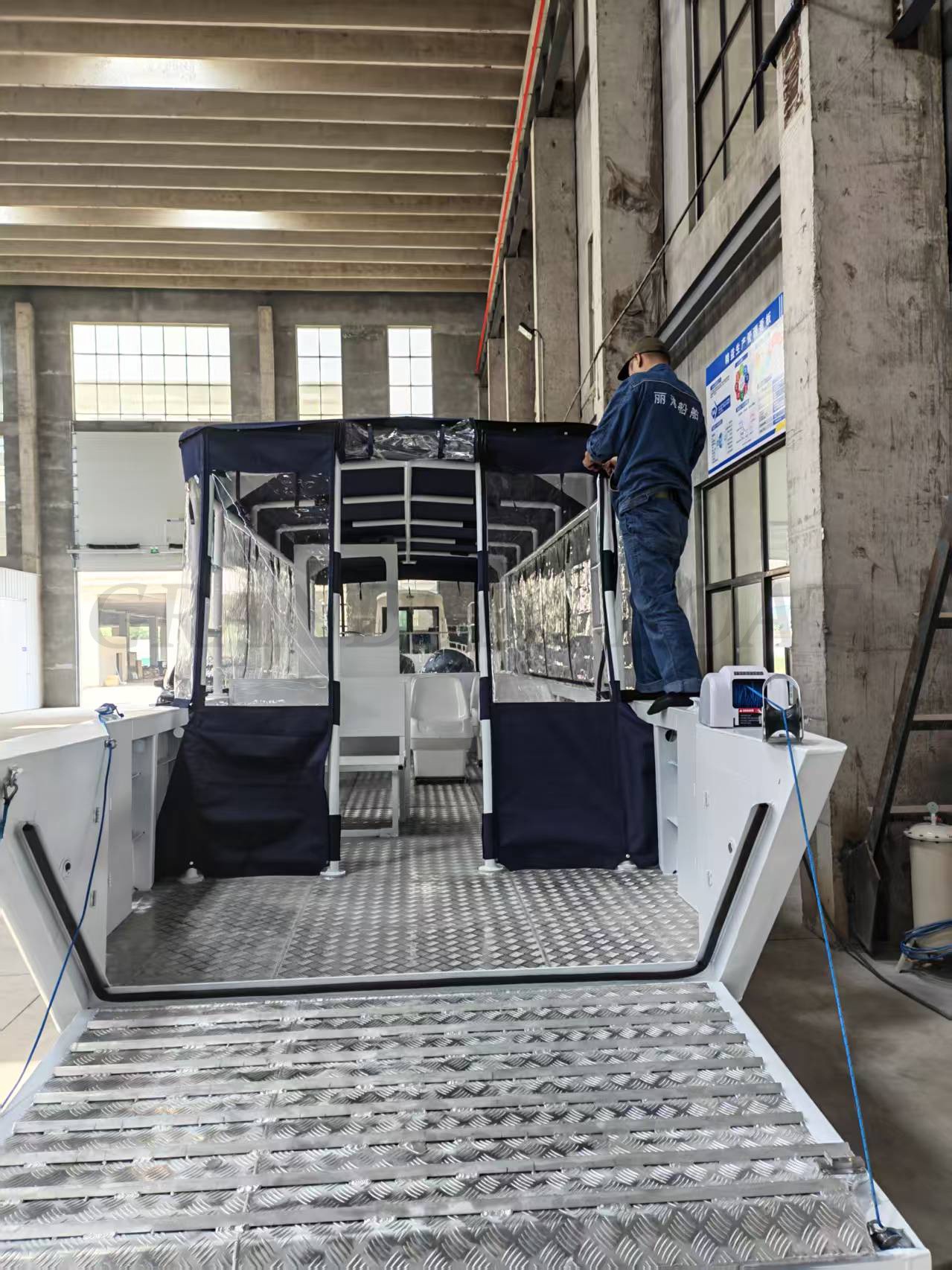 Grandsea 31ft Aluminium 12 persons Tender Boat Passenger Boat for sale