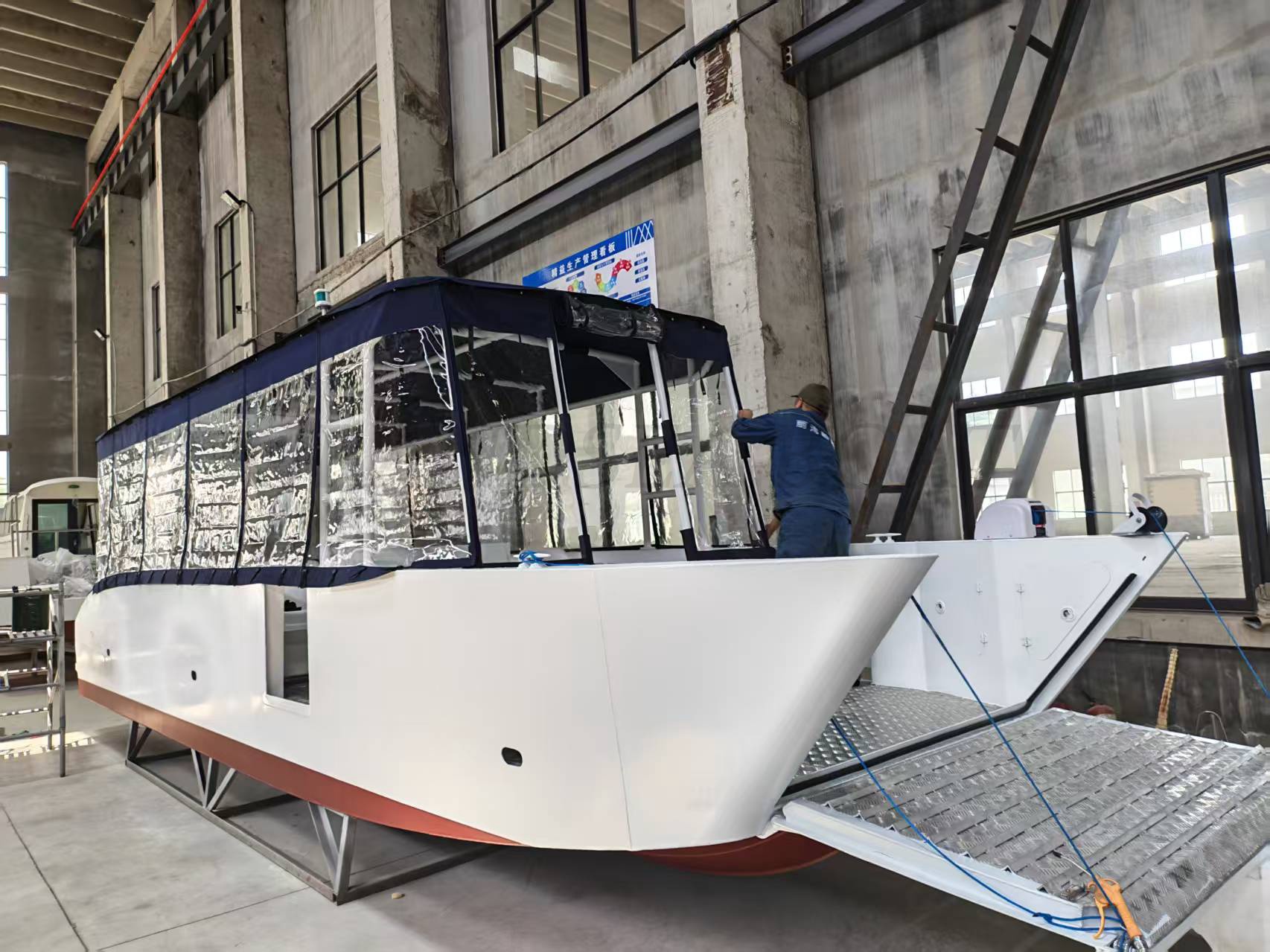 Grandsea 31ft Aluminium 12 persons Tender Boat Passenger Boat for sale