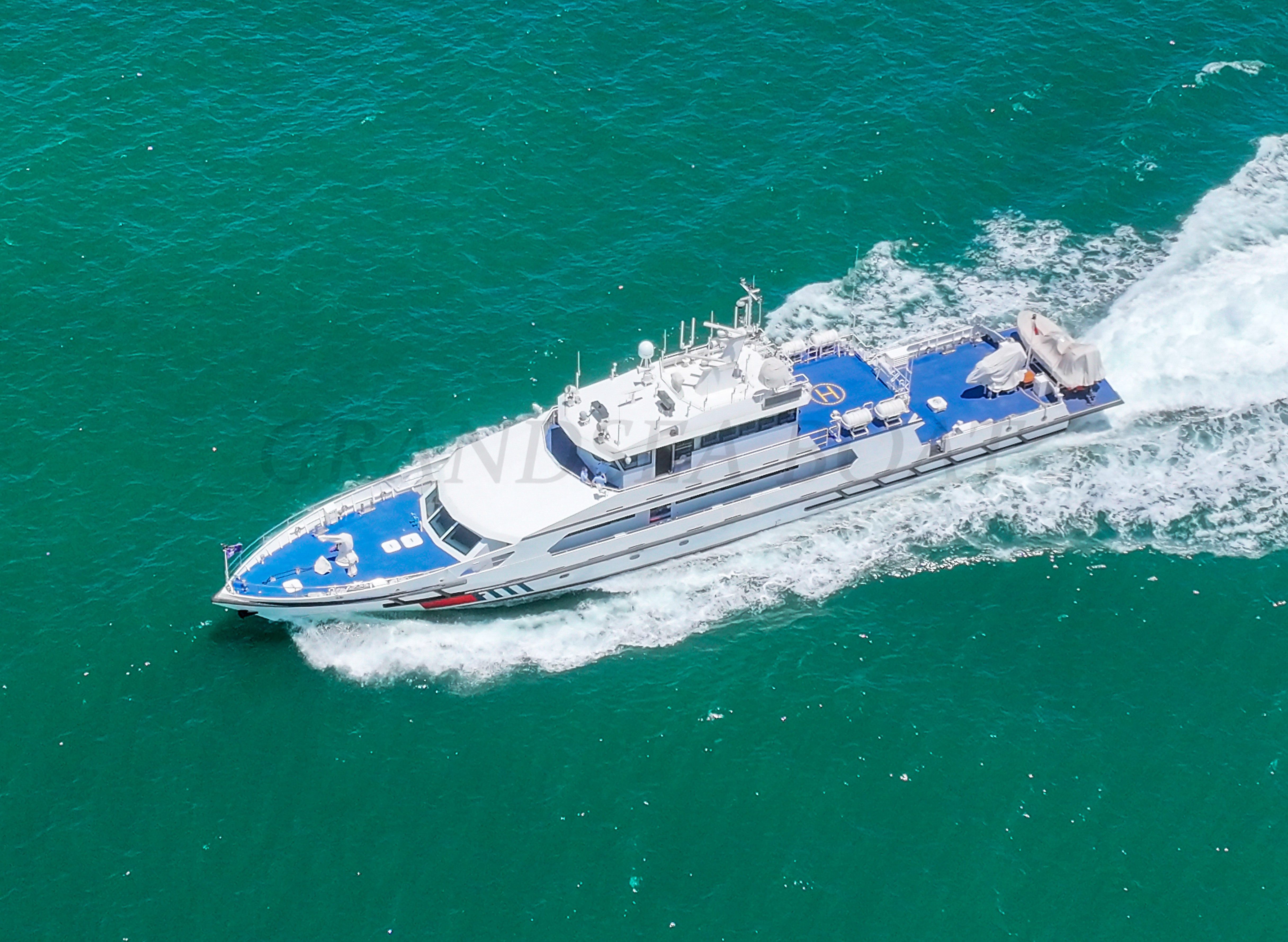 Grandsea Length 27m Aluminum Police Boat Coast Guard Boat for sale 