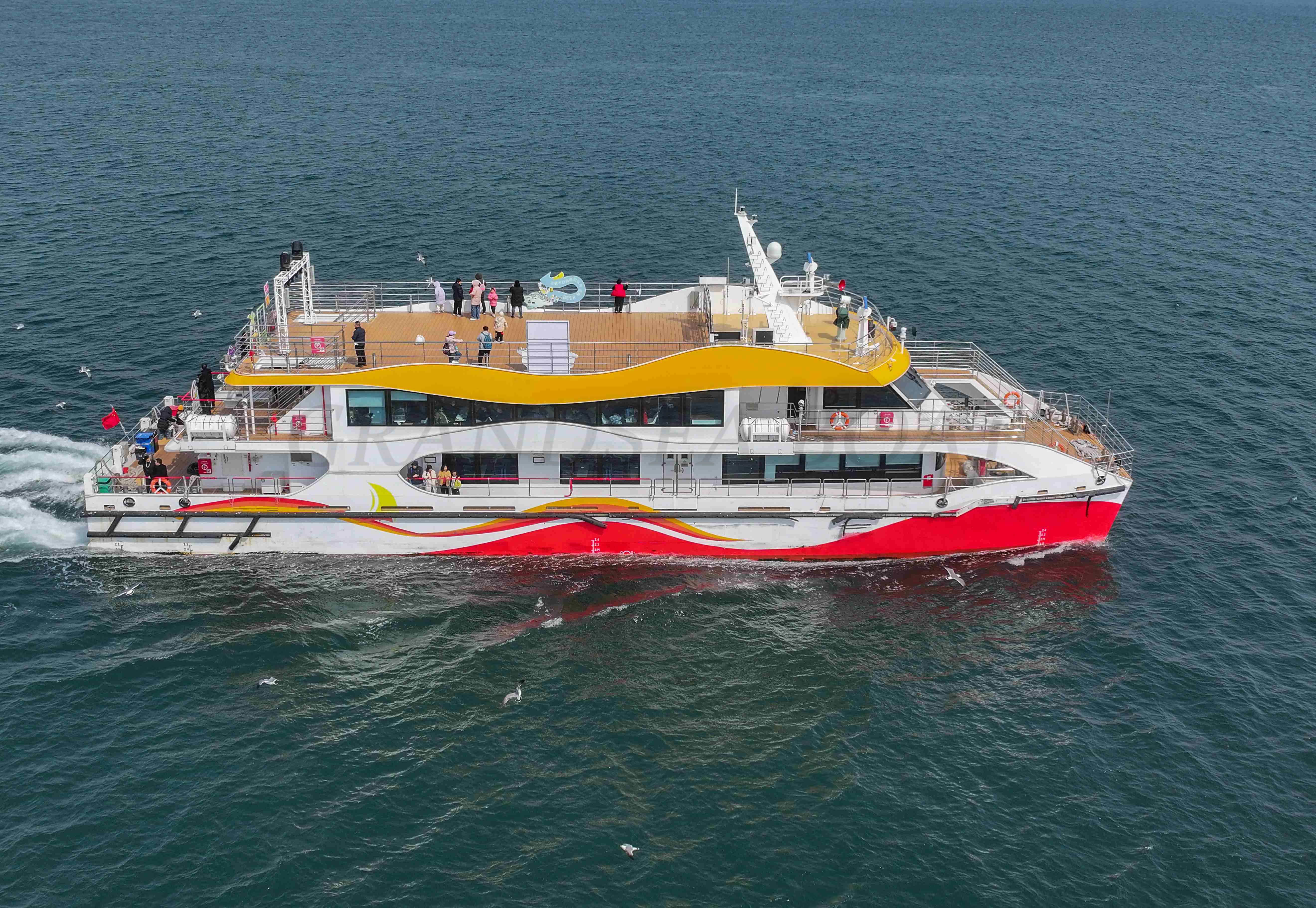 Grandsea 35m 200seats aluminum Party Boat Dinner Cruise Tourist Boats for sale