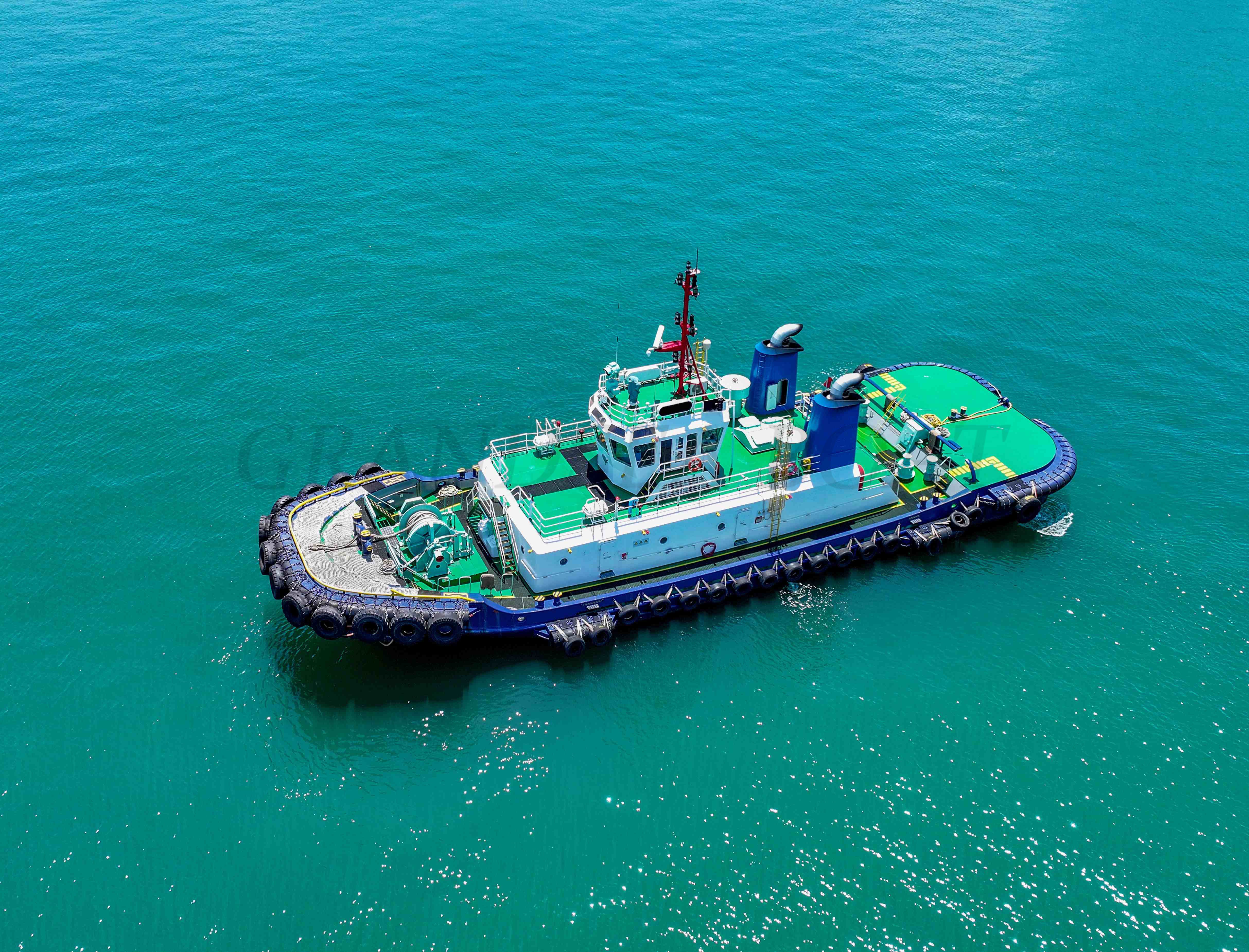 Grandsea 42m Tugboat for sale 100t Bollard Pull Tug Work Boat 8000hp Tugboat Shipyard