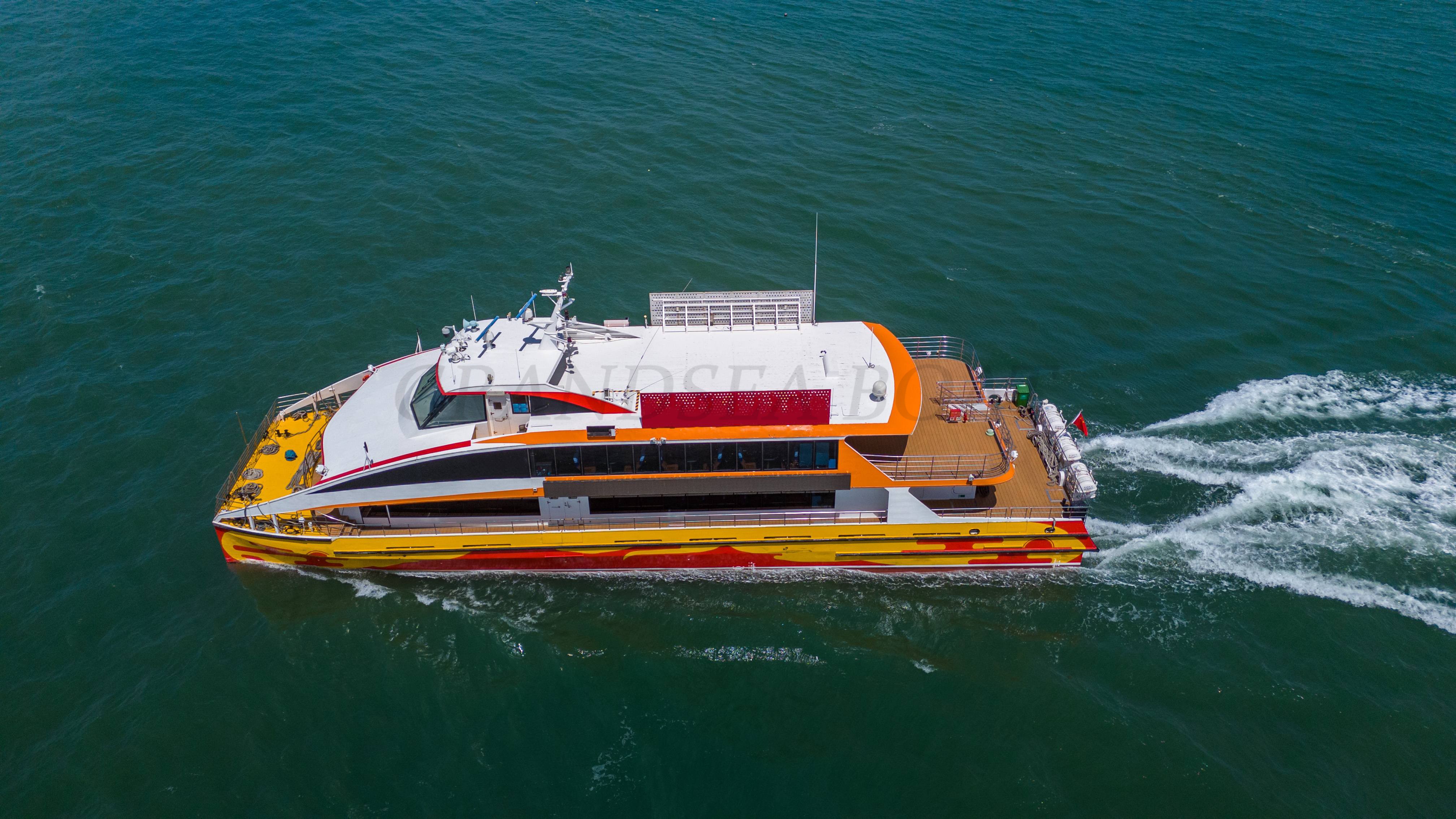 Grandsea 117ft Aluminum Catamaran Commercial Passenger Boats Passenger Ferry Boat for sale