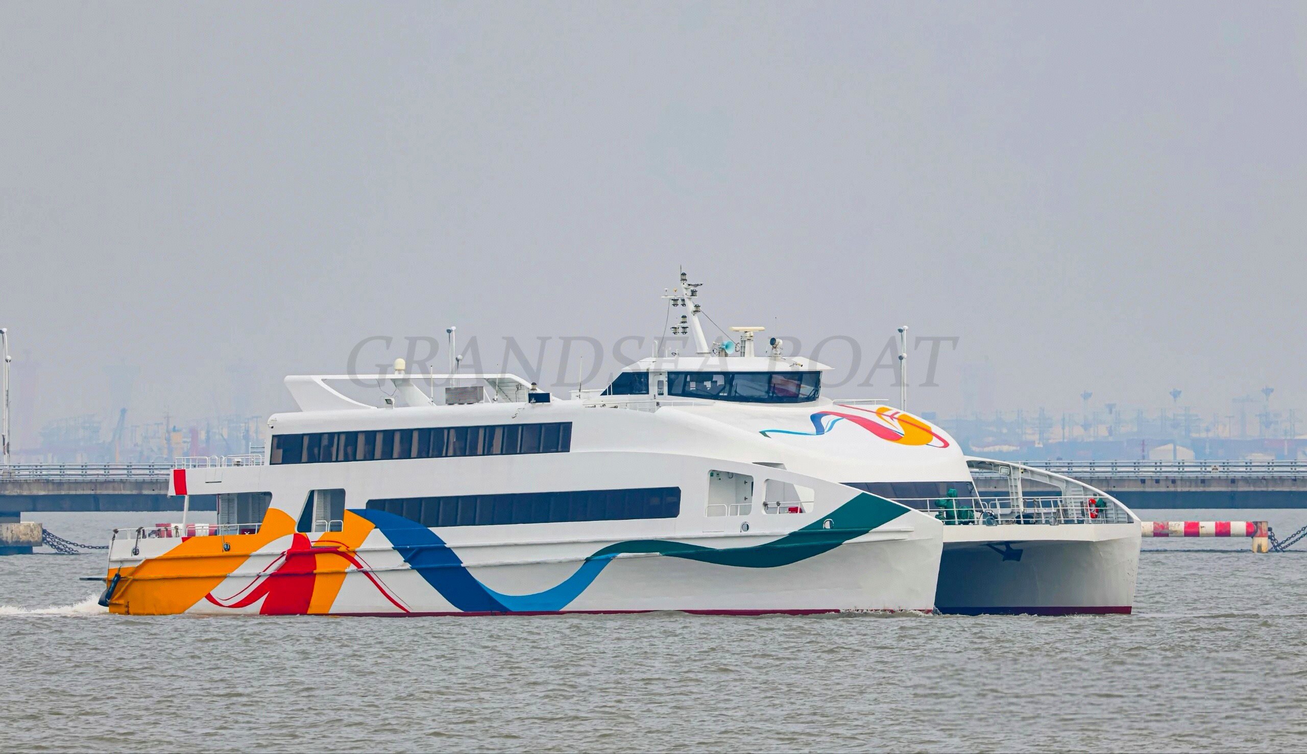 Grandsea 45m Aluminium Catamaran 500 seates Passenger liner Ship Ocean Liner Catamaran Passenger Boat for sale