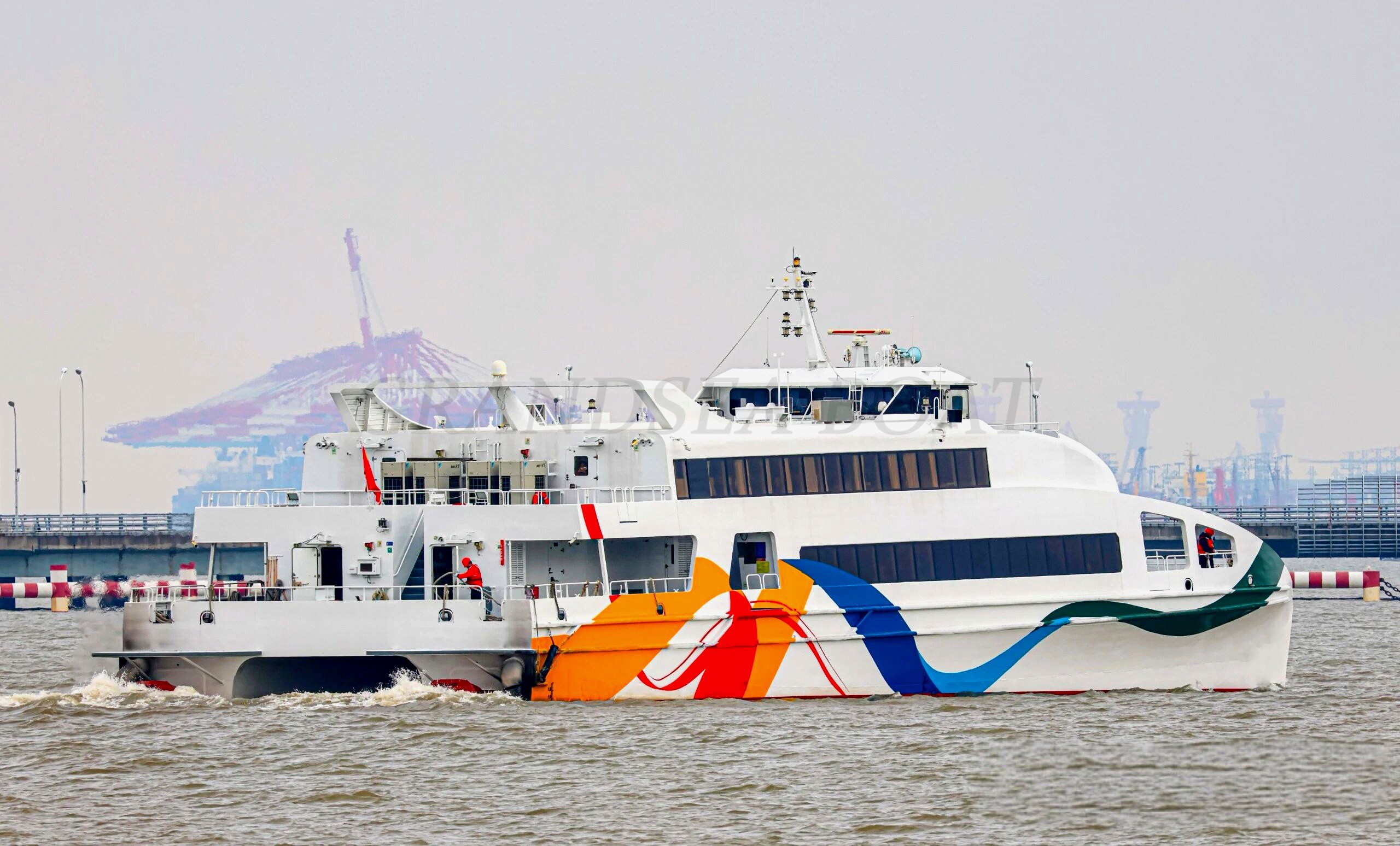 Grandsea 45m Aluminium Catamaran 500 seates Passenger liner Ship Ocean Liner Catamaran Passenger Boat for sale