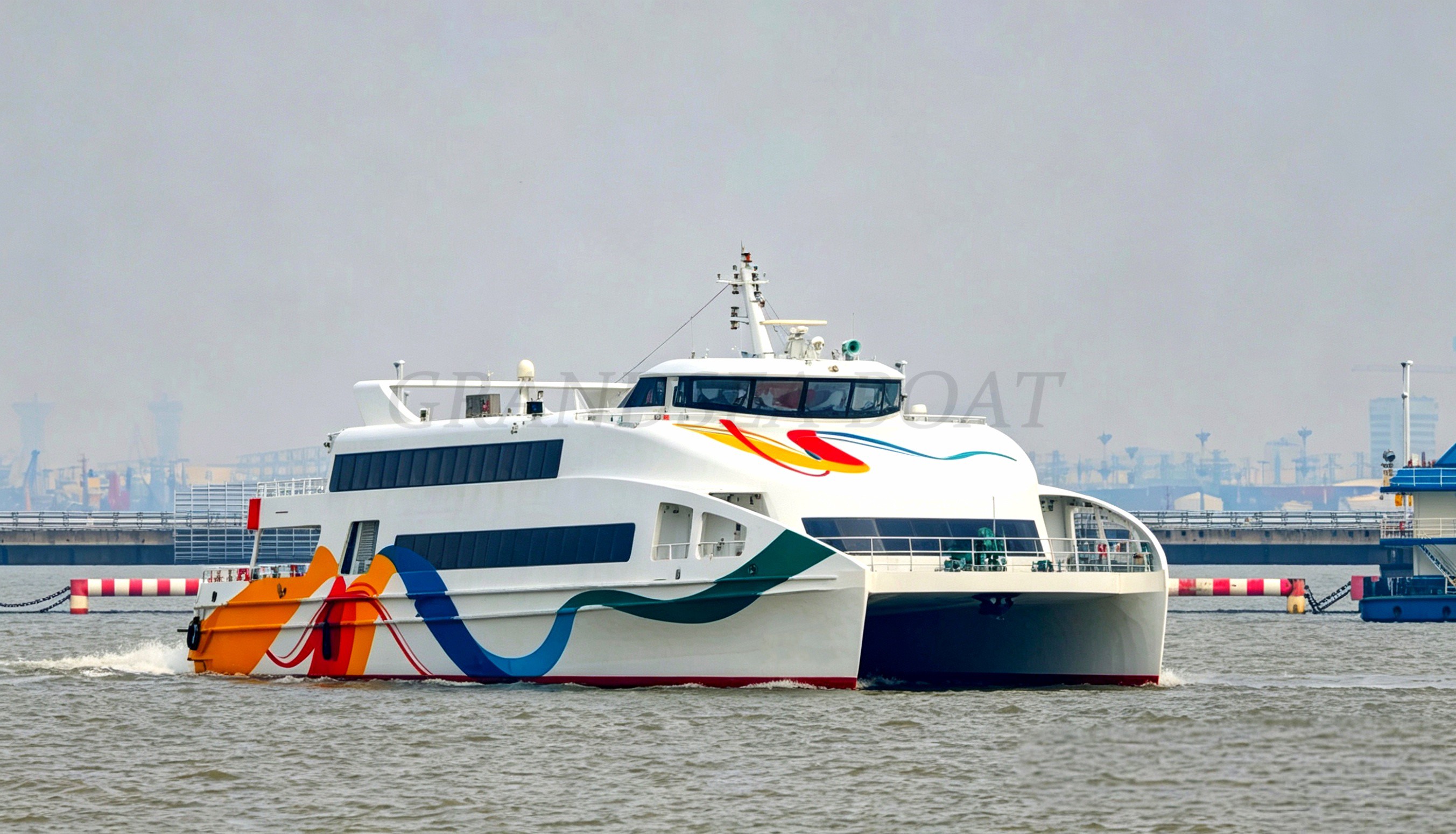 Grandsea 45m Aluminium Catamaran 500 seates Passenger liner Ship Ocean Liner Catamaran Passenger Boat for sale