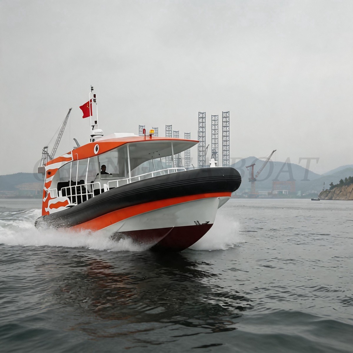 Grandsea 12.5m Aluminum 11seats Tourist Jet Boat Drifting Speed Boat for sale