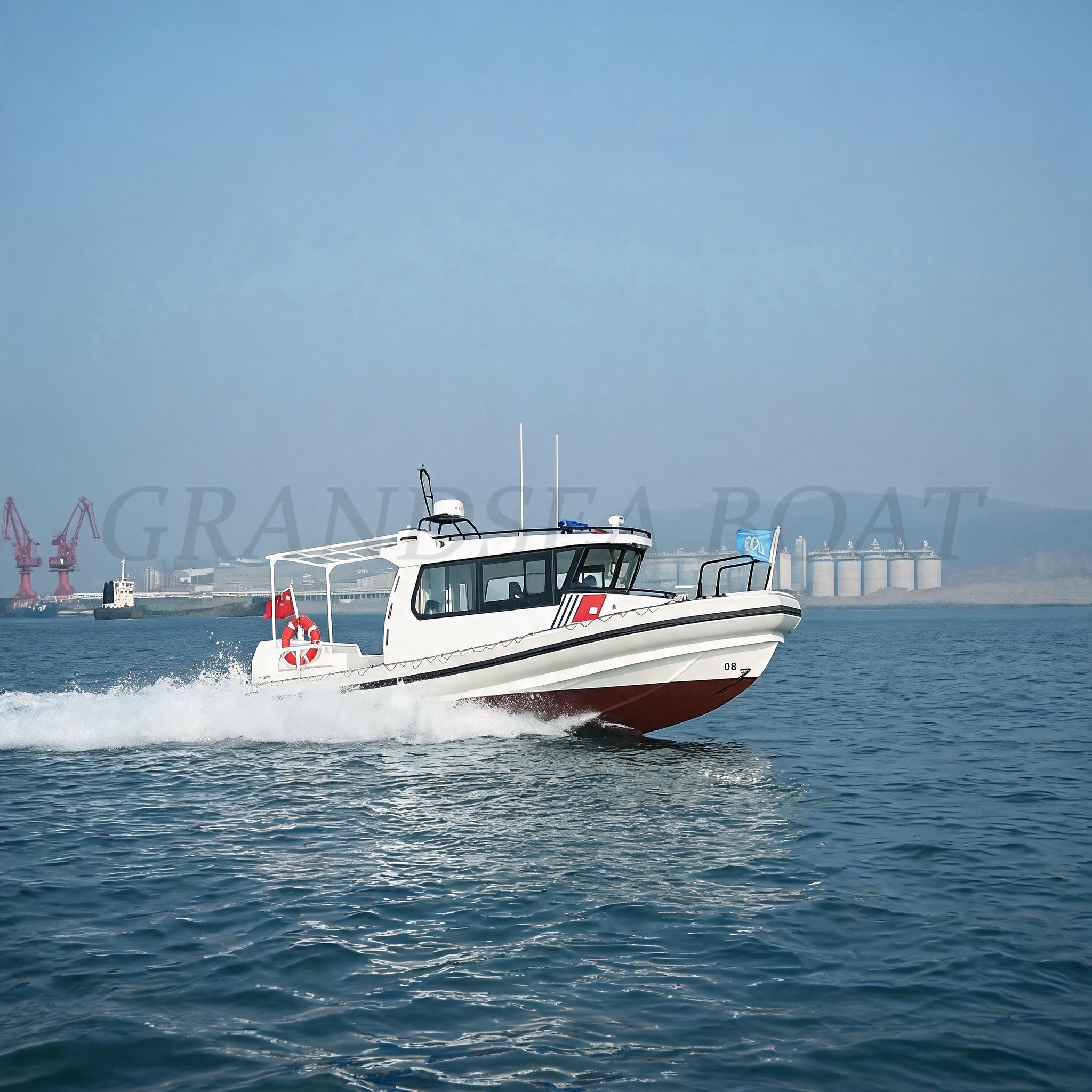 Grandsea 7.6m Aluminium High Speed Patrol Boat Aluminum Military Boats Police Boats