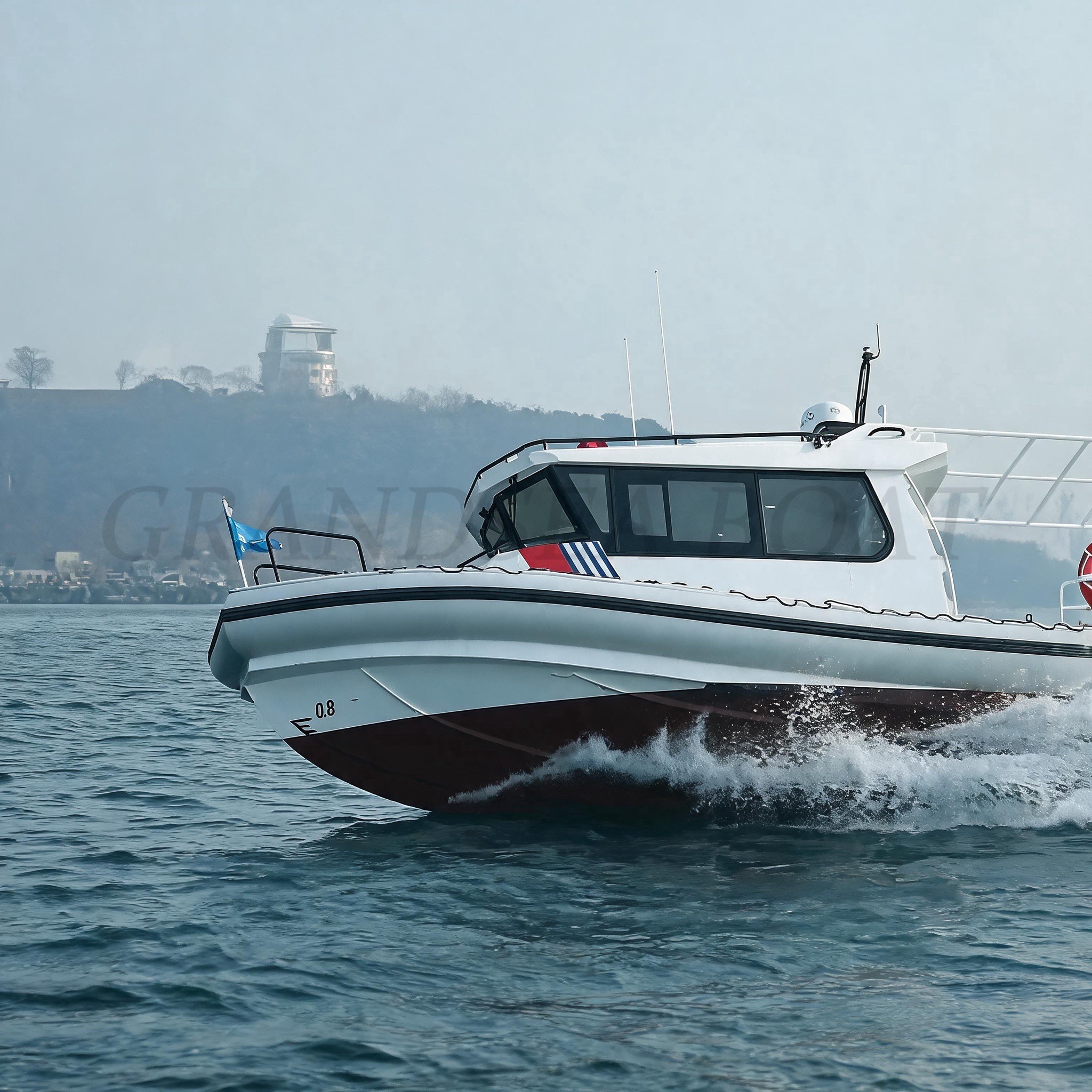 Grandsea 7.6m Aluminium High Speed Patrol Boat Aluminum Military Boats Police Boats