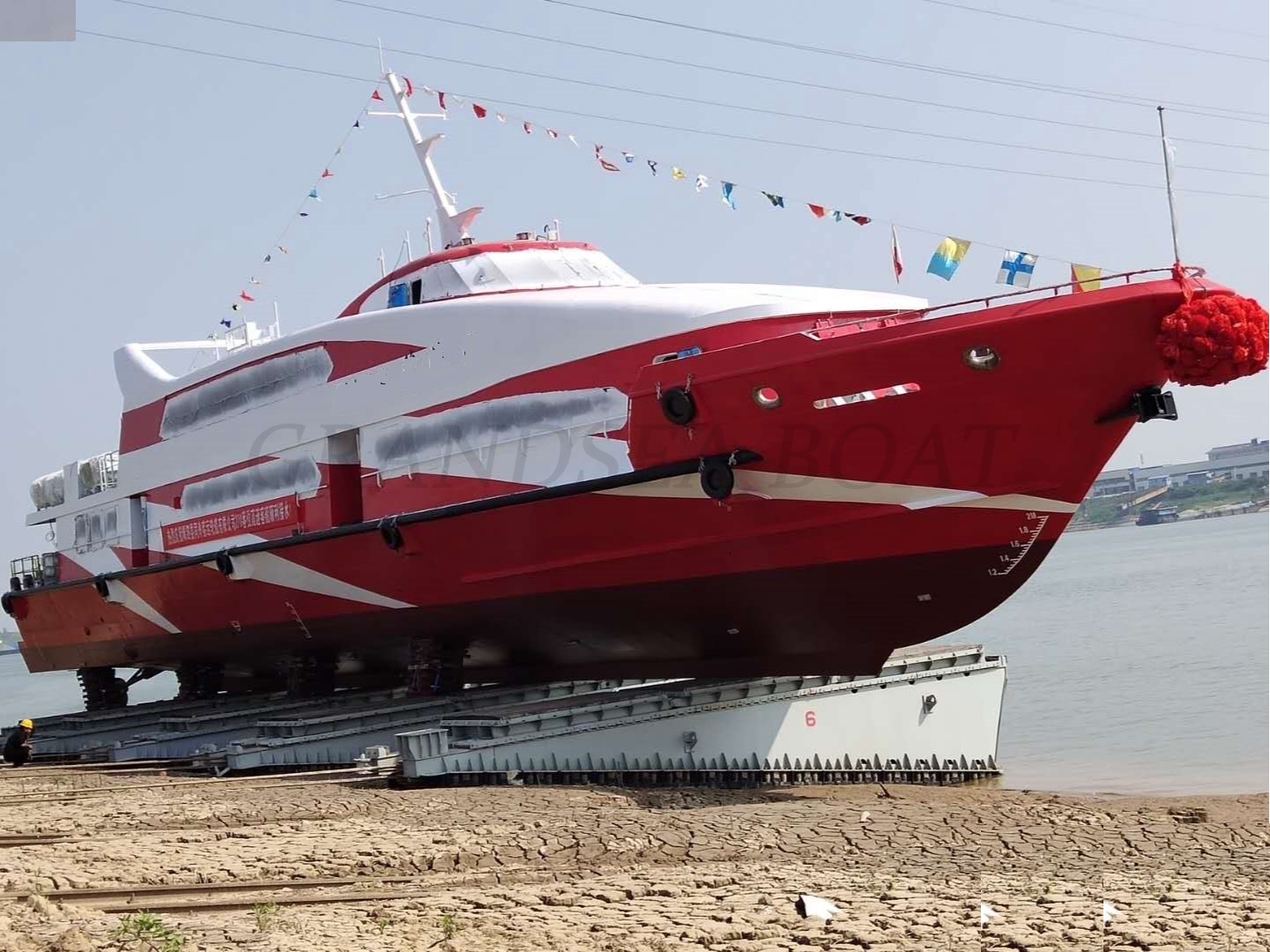 Grandsea 50m High Speed Aluminium 270 seater Passenger Ferry Boat Passenger ship for sale