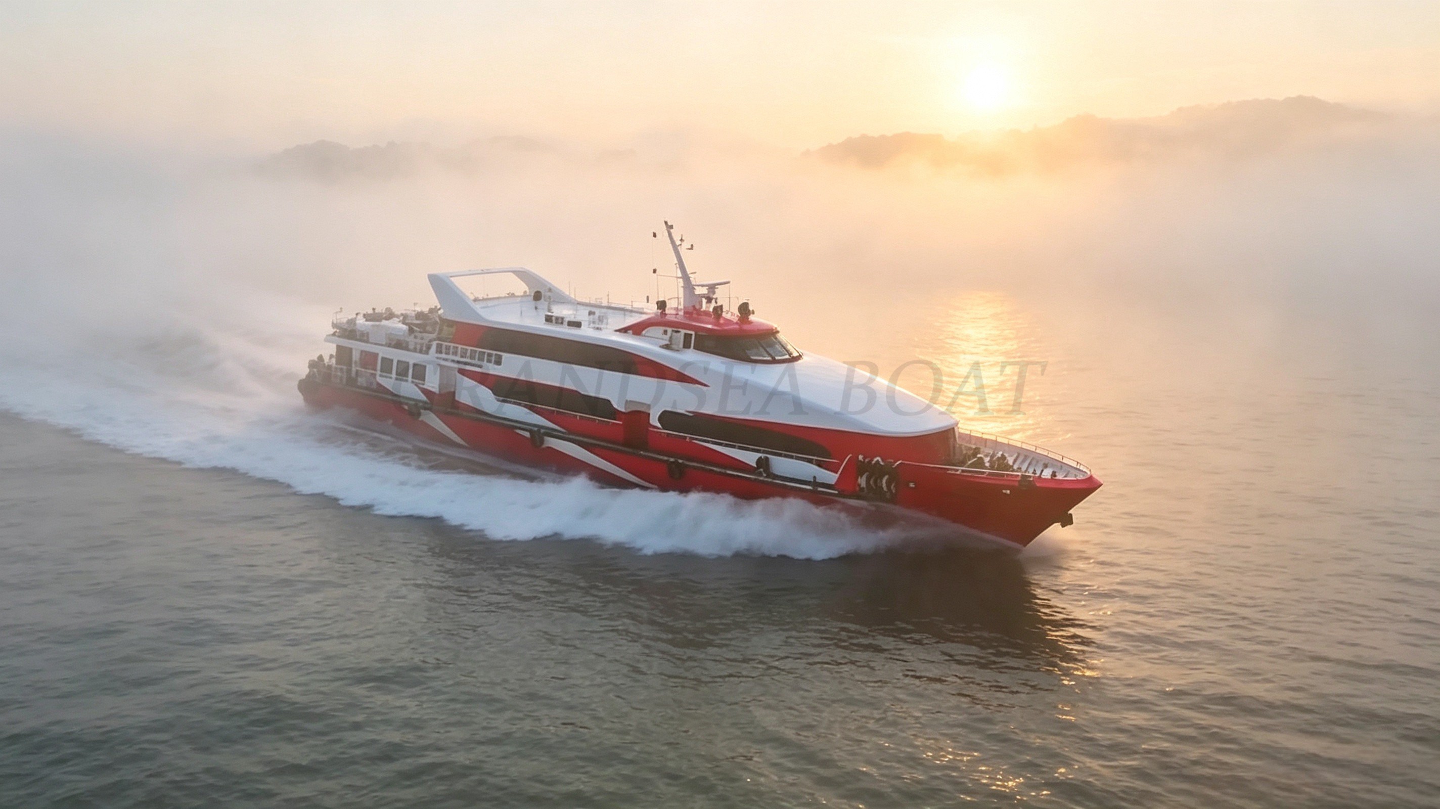 Grandsea 50m High Speed Aluminium 270 seater Passenger Ferry Boat Passenger ship for sale