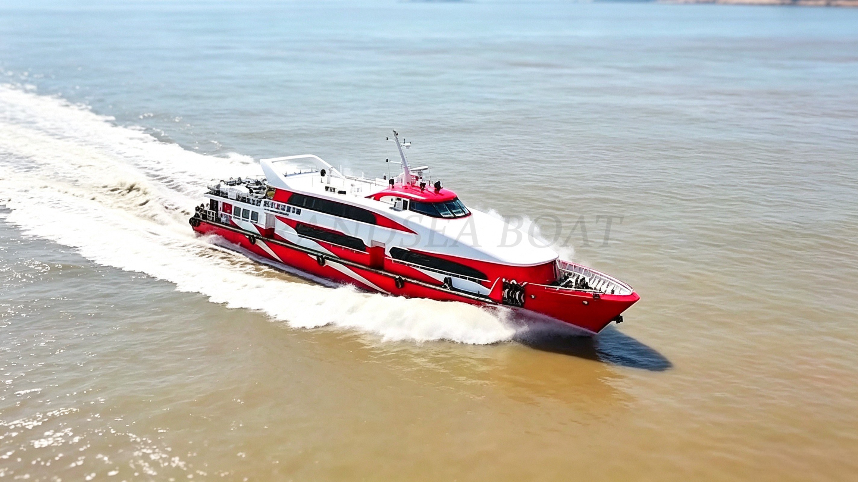 Grandsea 50m High Speed Aluminium 270 seater Passenger Ferry Boat Passenger ship for sale