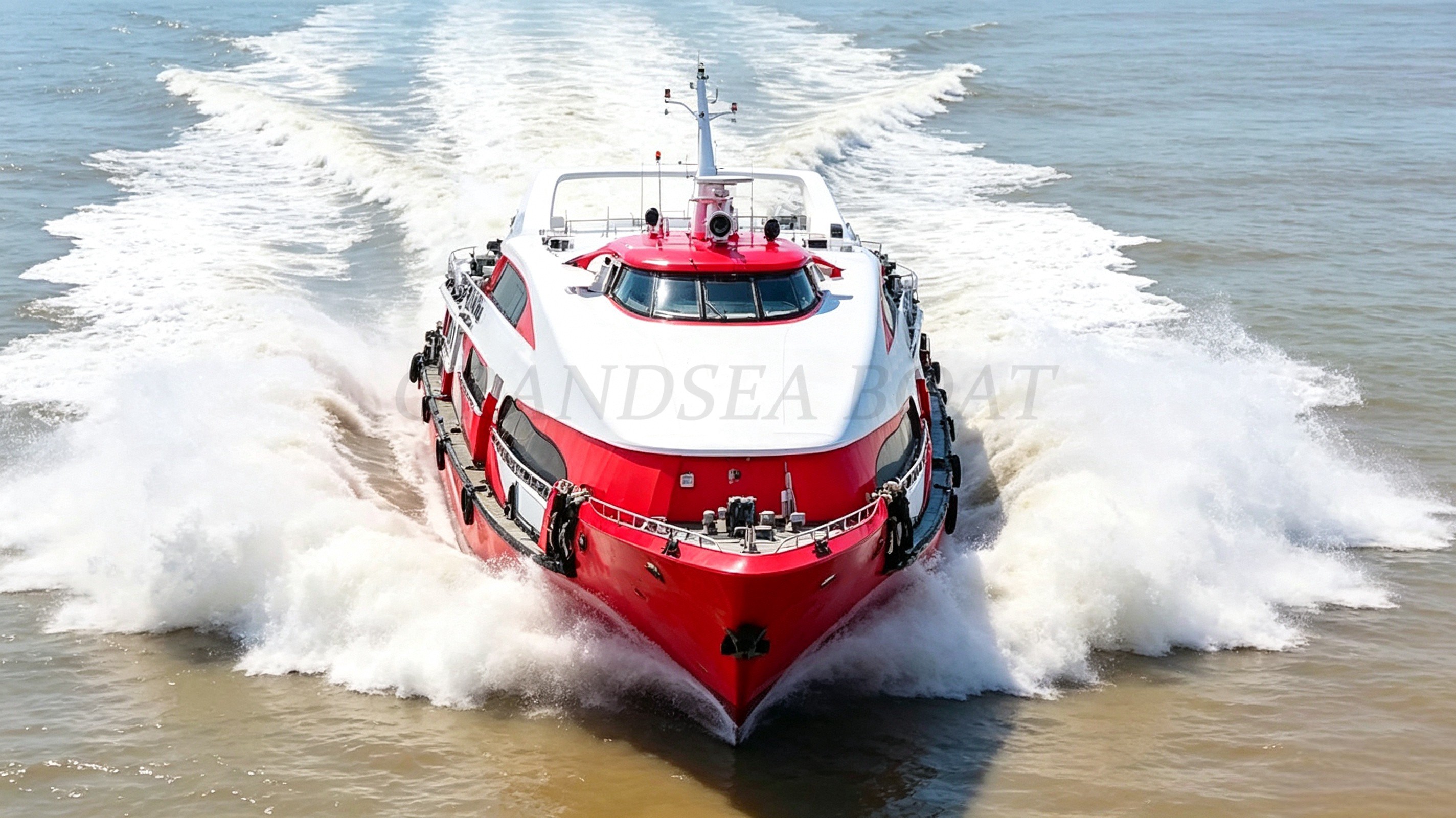 Grandsea 50m High Speed Aluminium 270 seater Passenger Ferry Boat Passenger ship for sale