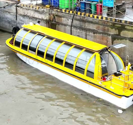 Grandsea 38ft 40 Passenger FRP Color Water Taxi Boat for Sale