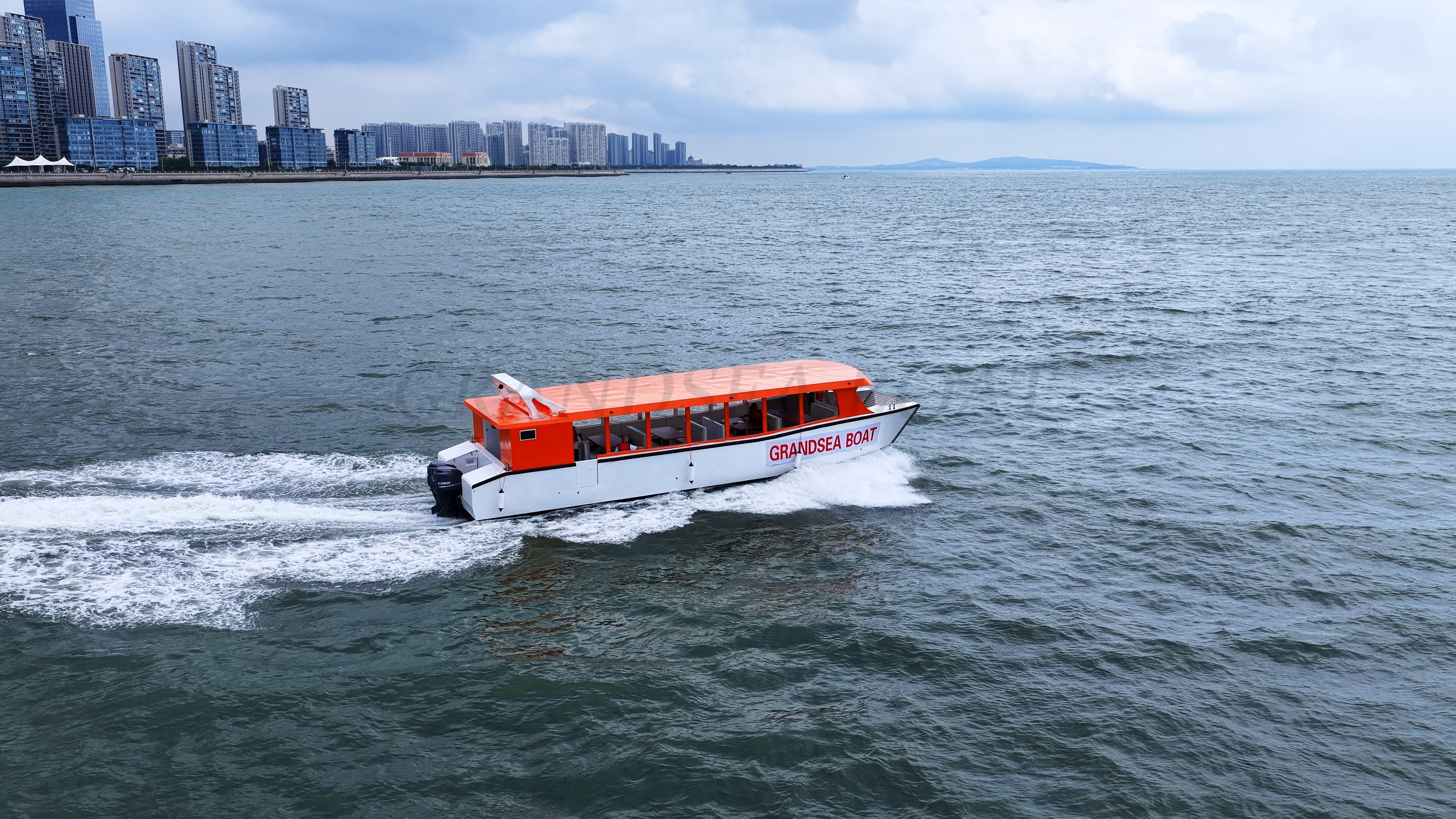 Grandsea Length 14m Aluminum Passenger Boat Passenger Ferry Small Passenger Boats for sale 53-seater Ferry Boat Nigeria