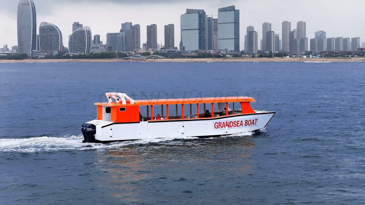 Grandsea Length 14m Aluminum Passenger Boat Passenger Ferry Small Passenger Boats for sale 53-seater Ferry Boat Nigeria