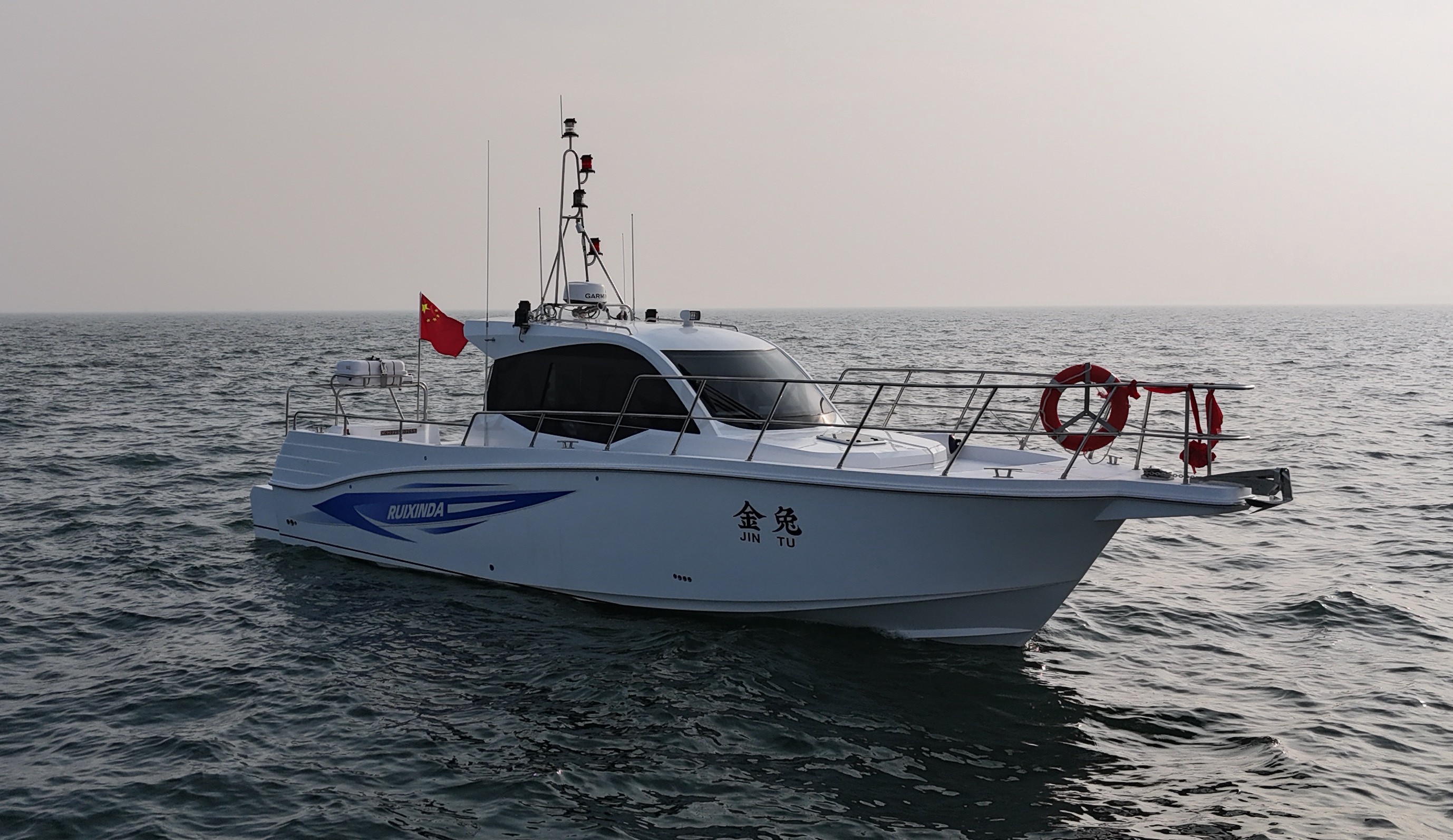 Grandsea Length 12m FRP Family Use Cabin Cruiser Pleasure Sport Fishing Boat for sale
