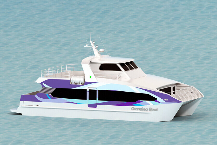 17m Aluminum Catamaran 70 Persons Passenger Ferry Boat for Sale