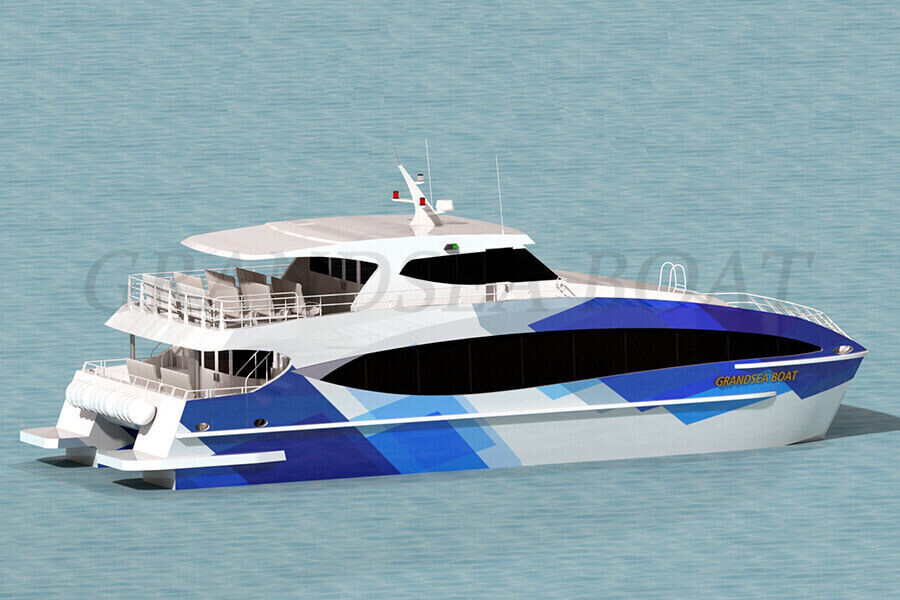 Grandsea 100 Passenger Aluminum Catamaran Ferry/passenger/high Speed Boat/ship for Sale
