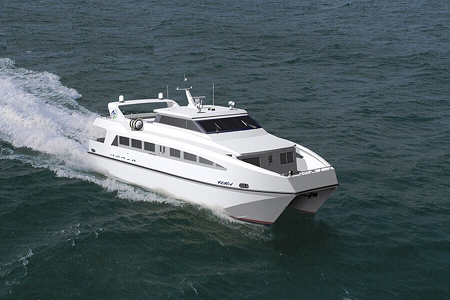 China 22.6m Aluminum Catamaran  150 Passenger Ferry Boat For Sale