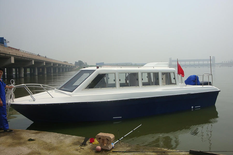 18 Persons Fiberglass Speed Passenger Ferry Motor Boats for Sale