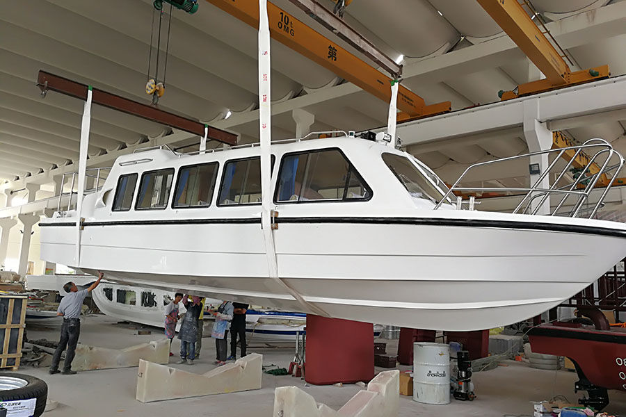 11.6m 30 Persons Fiberglass Speed Passenger Boats with Outboard Engines for Sale