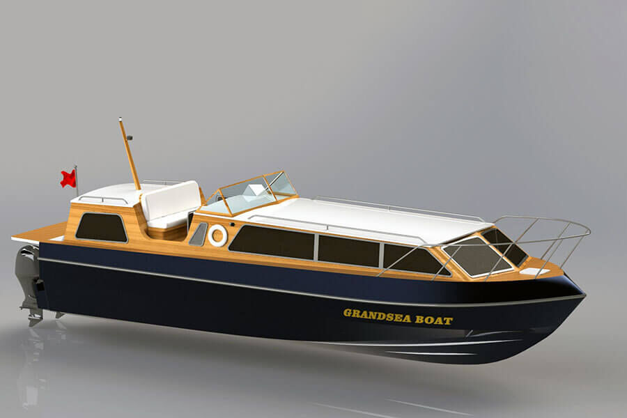 Grandsea 40ft Fiberglass Naval Admirals Ceremonial Craft Boat for Sale