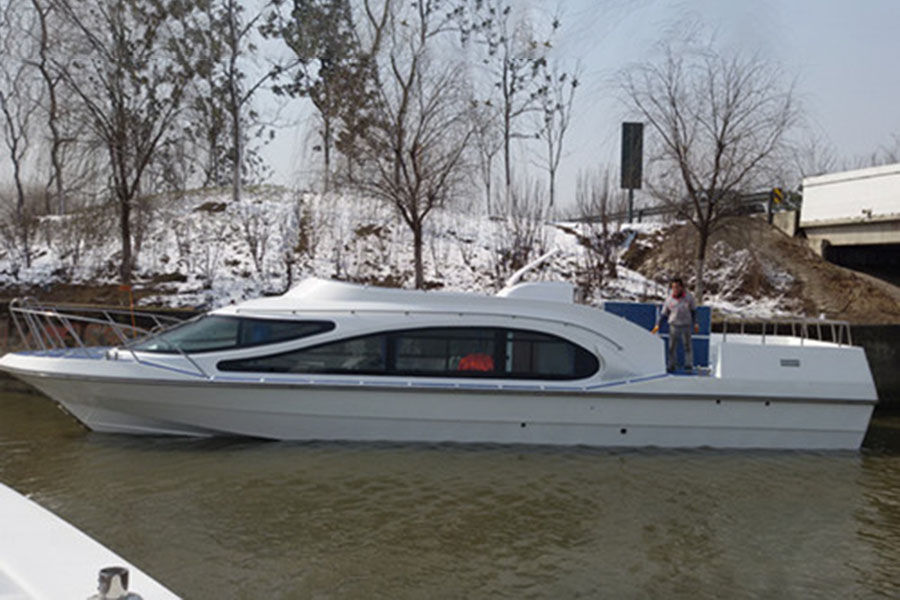 13.8m 36 Persons Fiberglass Passenger Ferry Boat with Inboard Diesel Engine for Sale