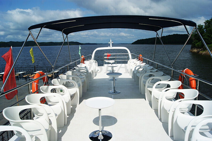 China 25m FRP Day Commercial 140 Passenger Ferry Boat for Sale