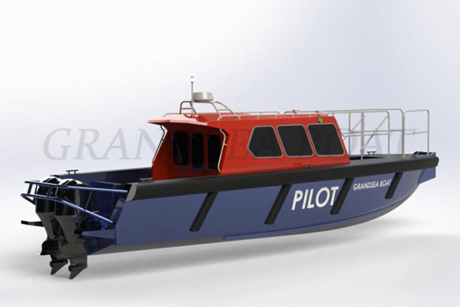 Grandsea China Made 11.6m Cheap Price Aluminum Marine Pilot Boat for sale