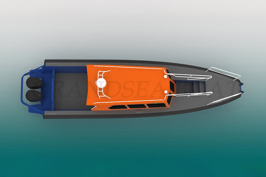 Grandsea China Made 11.6m Cheap Price Aluminum Marine Pilot Boat for sale