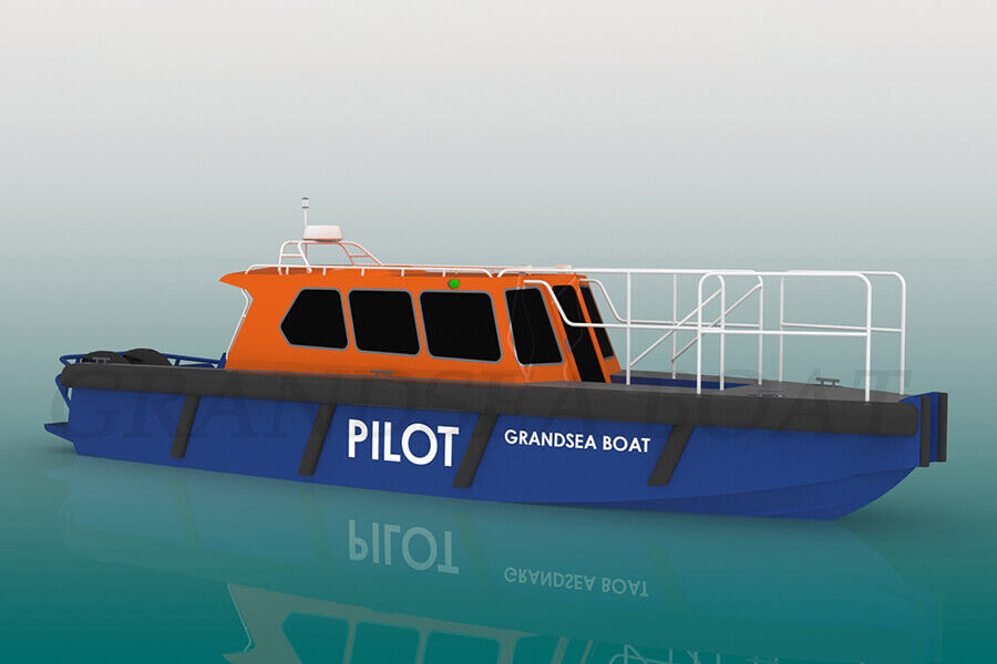 Grandsea China Made 11.6m Cheap Price Aluminum Marine Pilot Boat for sale