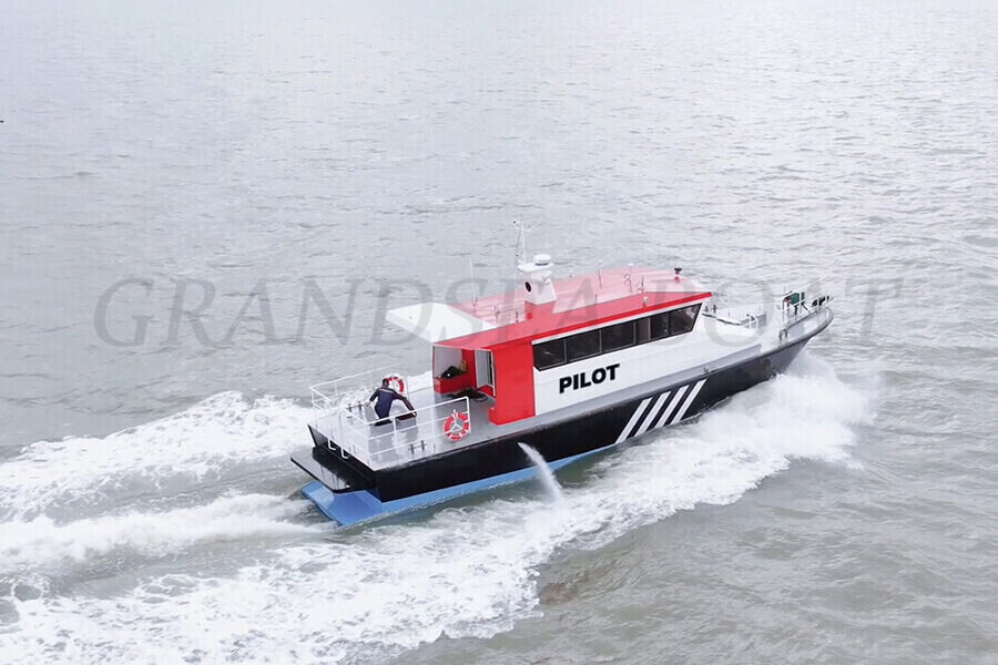 Grandsea 17m Steel Material Fast Marine Harbor Pilot Boat in Rough Seas for sale 