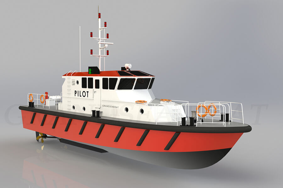 Grandsea 20m Steel/aluminum Hull/cockpit Harbor Launch Pilot Boat for Sale