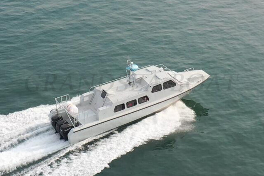Grandsea 12.7m High Speed Aluminum Government Supervision Patrol Boat for Sale
