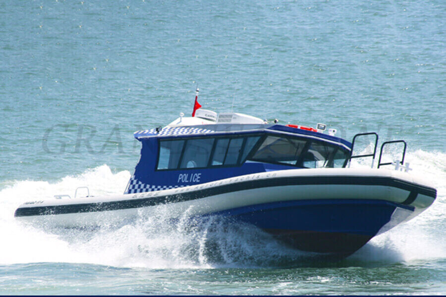 11.65m Aluminum/aluminium High Speed Outboard Engine Patrol Coastguard Boats for Sale