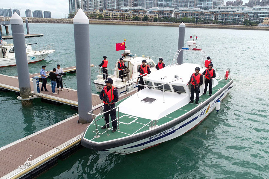 Grandsea 15m FRP Offshore Coast Guard Military Patrol Boat  Fast River Police Boat for sale