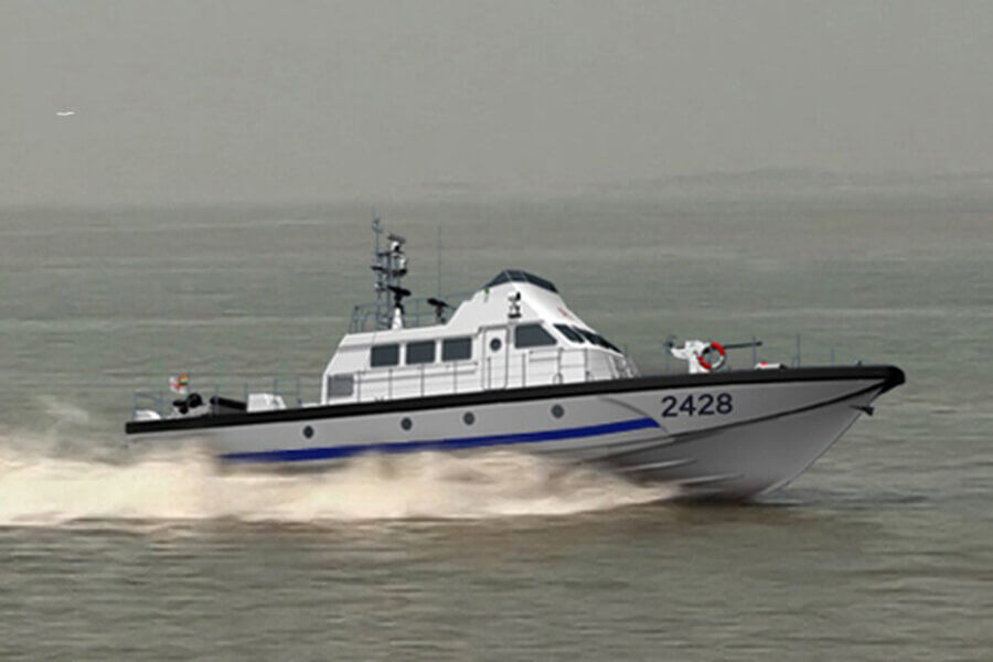 Grandsea 25m 40knots FRP Offshore Navy Mililtary Patrol Boat for Sale
