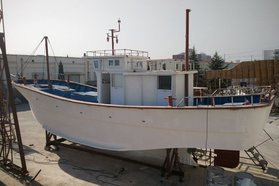 13.6m Fiberglass Commercial Trawler Fishing Boat for Sale