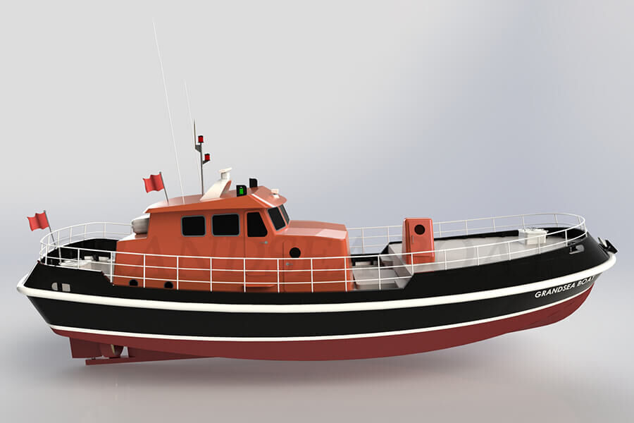 Grandsea 16.5m/78ft Steel Hull Deep Sea Stern Trawler Commercial Fishing Boat/Ship/Vessel for Sale