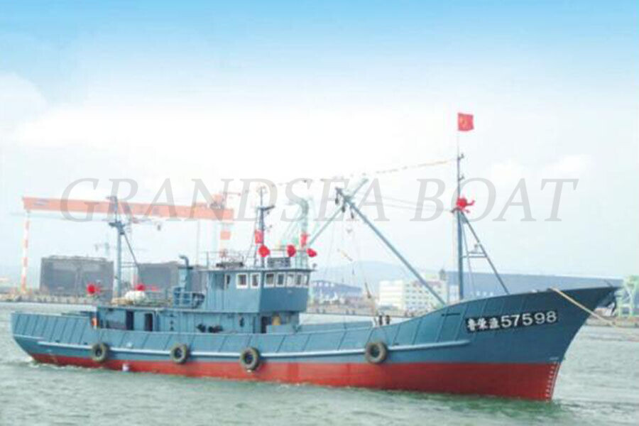110ft/34m Steel Deep Sea Stern Trawler Fishing Ship with Freezer for Sale