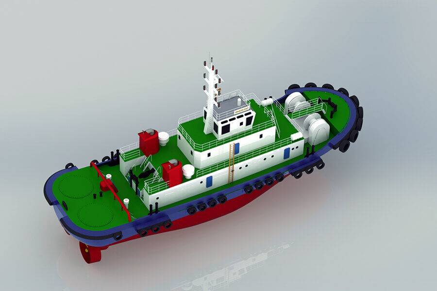 Grandsea Length 40m Ocean Going 4000hp ASD Tugboat for Sale