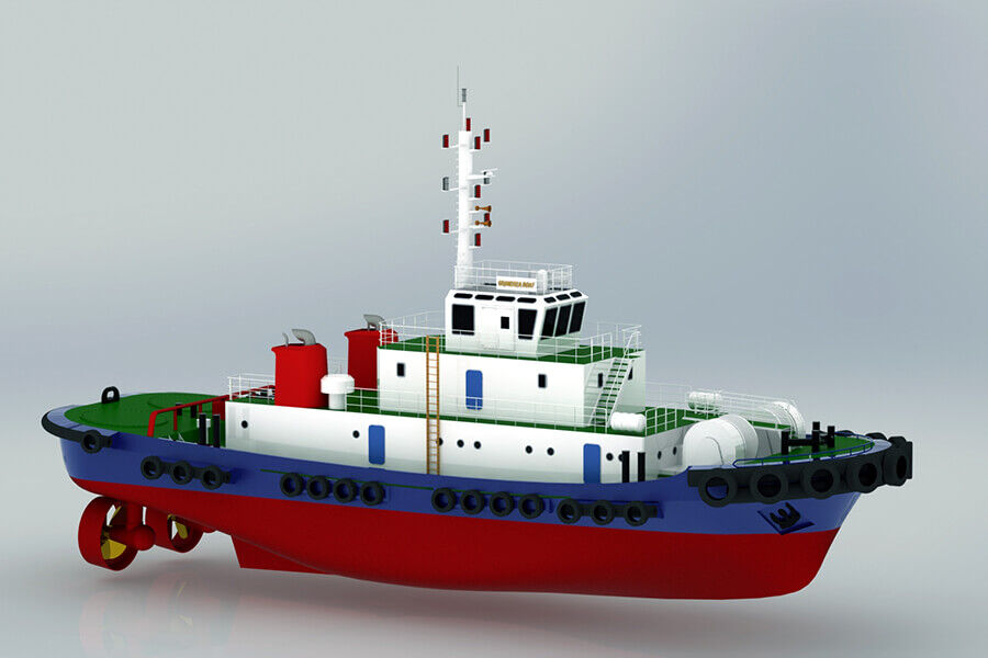 Grandsea Length 40m Ocean Going 4000hp ASD Tugboat for Sale
