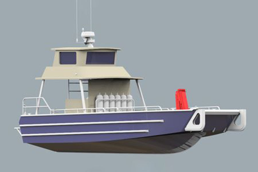 11.5m 38ft  All Welded Aluminum Landing Craft Boat For Sale