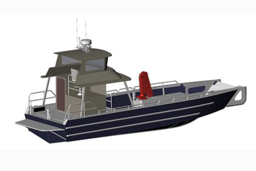 11.5m 38ft  All Welded Aluminum Landing Craft Boat For Sale