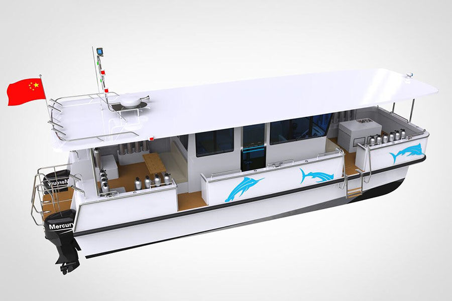 Grandsea 12m Aluminium Catamaran Diving And Scuba Boat for Sale