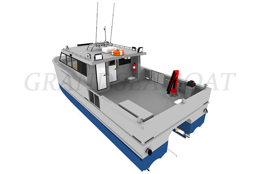 15m Aluminum Catamaran Work And Utility Boat for Sale