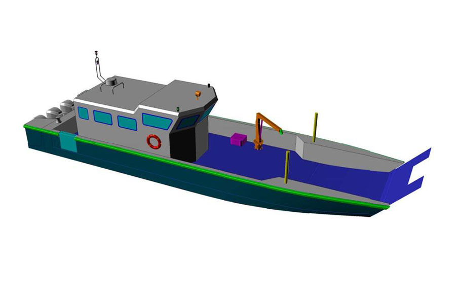 Grandsea 52ft 16m Aluminum LCT Fishing Boat for Sale