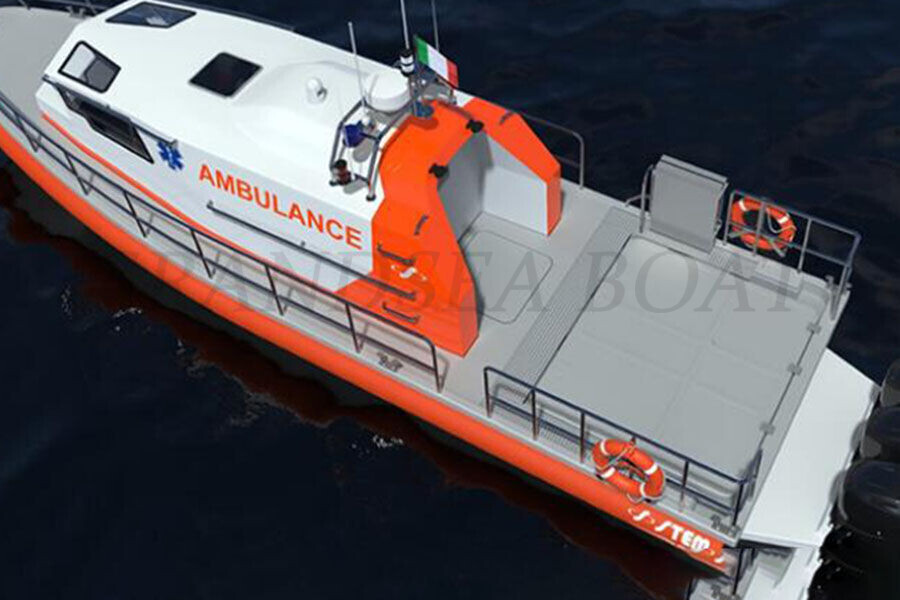 Grandsea  38ft FRP Rescue And Ambulance Boat for Sale